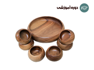 ساخت کاسه چوبی